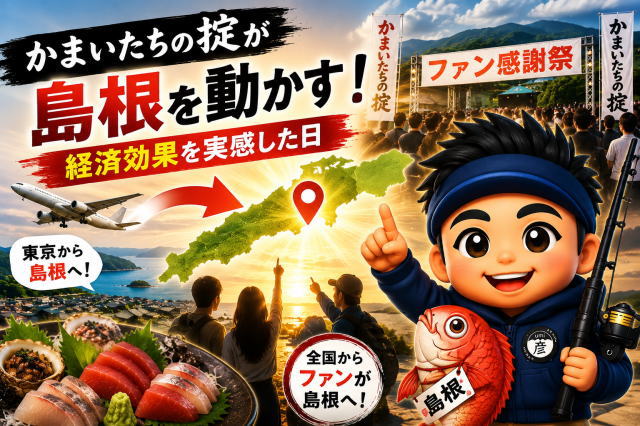 「うちには関係ない」と思っていた—「かまいたちの掟」が島根にもたらした経済効果を実感した日