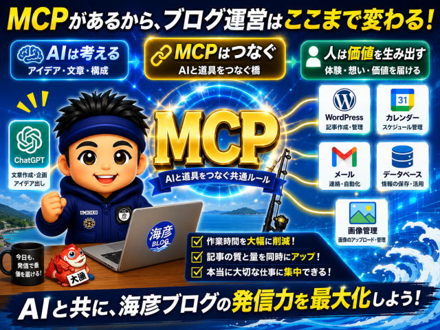 MCPとは?素人でもわかる「AIとWordPressをつなぐ新しい仕組み」海彦式やさしい解説