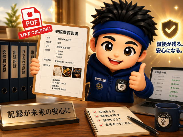 交際費記録ではなく、交際費証拠管理へ。小さな会社の業務記録をAIで整える第一歩