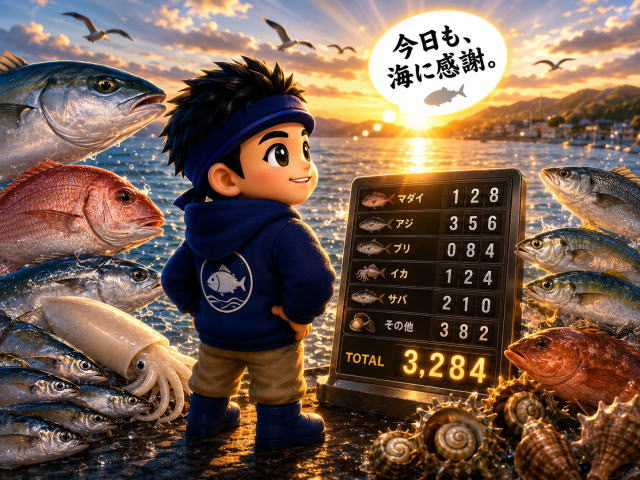 魚を何匹捌いたか見える化したくて「魚さばきカウンター」を自作した話